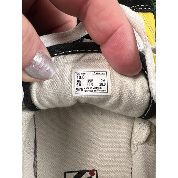 Vans Old Skool Flame Sneakers SZ 10 Men's Shoes Canvas Suede Skater - Picture 7 of 8